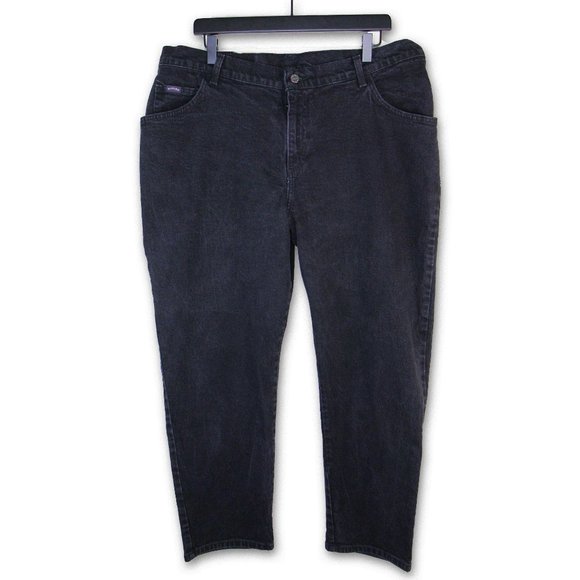 Vintage 90s Black High Waisted Black Mom Jeans - Picture 2 of 12